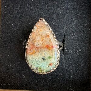 .925 sterling silver Sonora sunset chrysocolla size 8.5